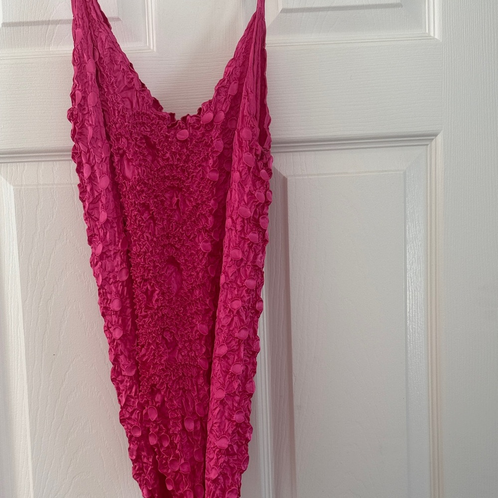 Pink Textured Women's Top - Picture 5 of 5